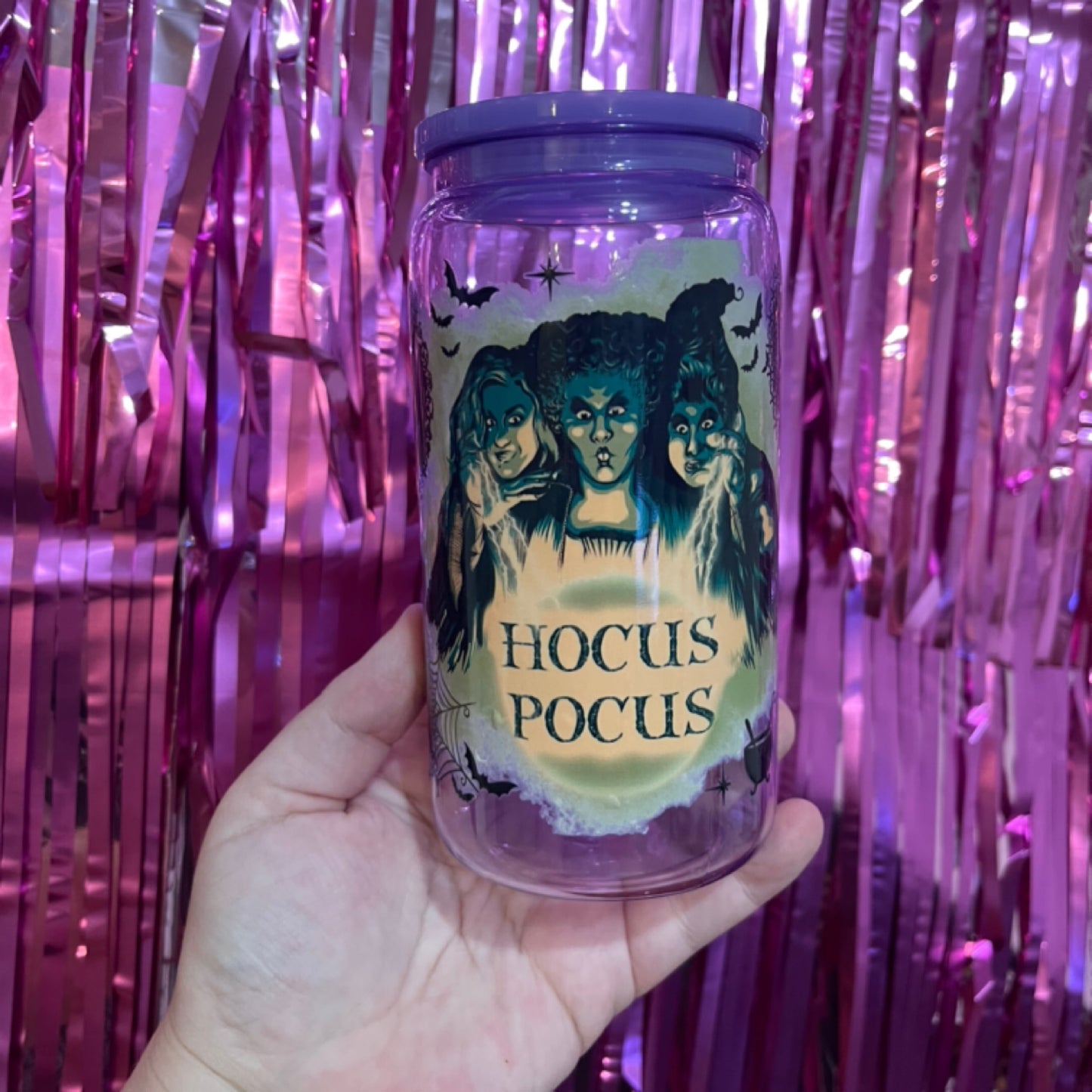 16oz Hocus Pocus Purple Acrylic Tumbler