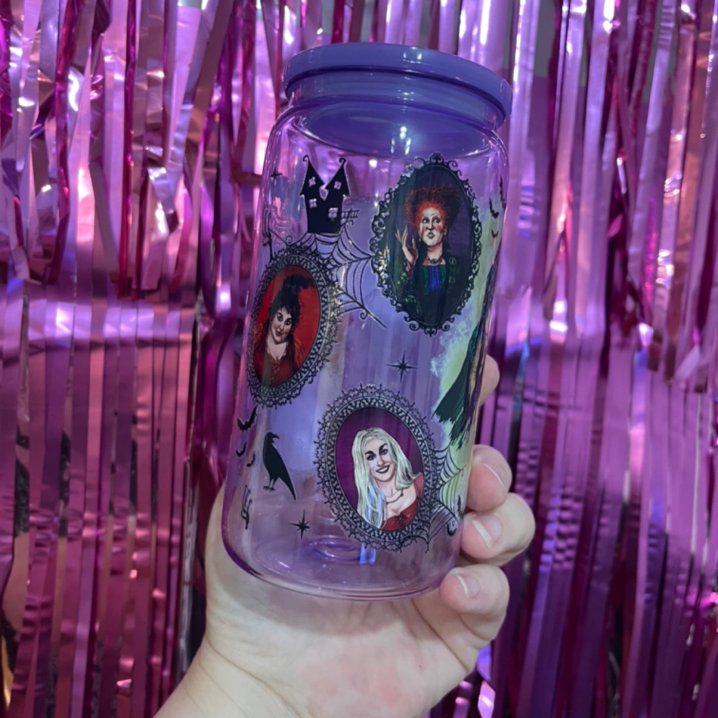 16oz Hocus Pocus Purple Acrylic Tumbler