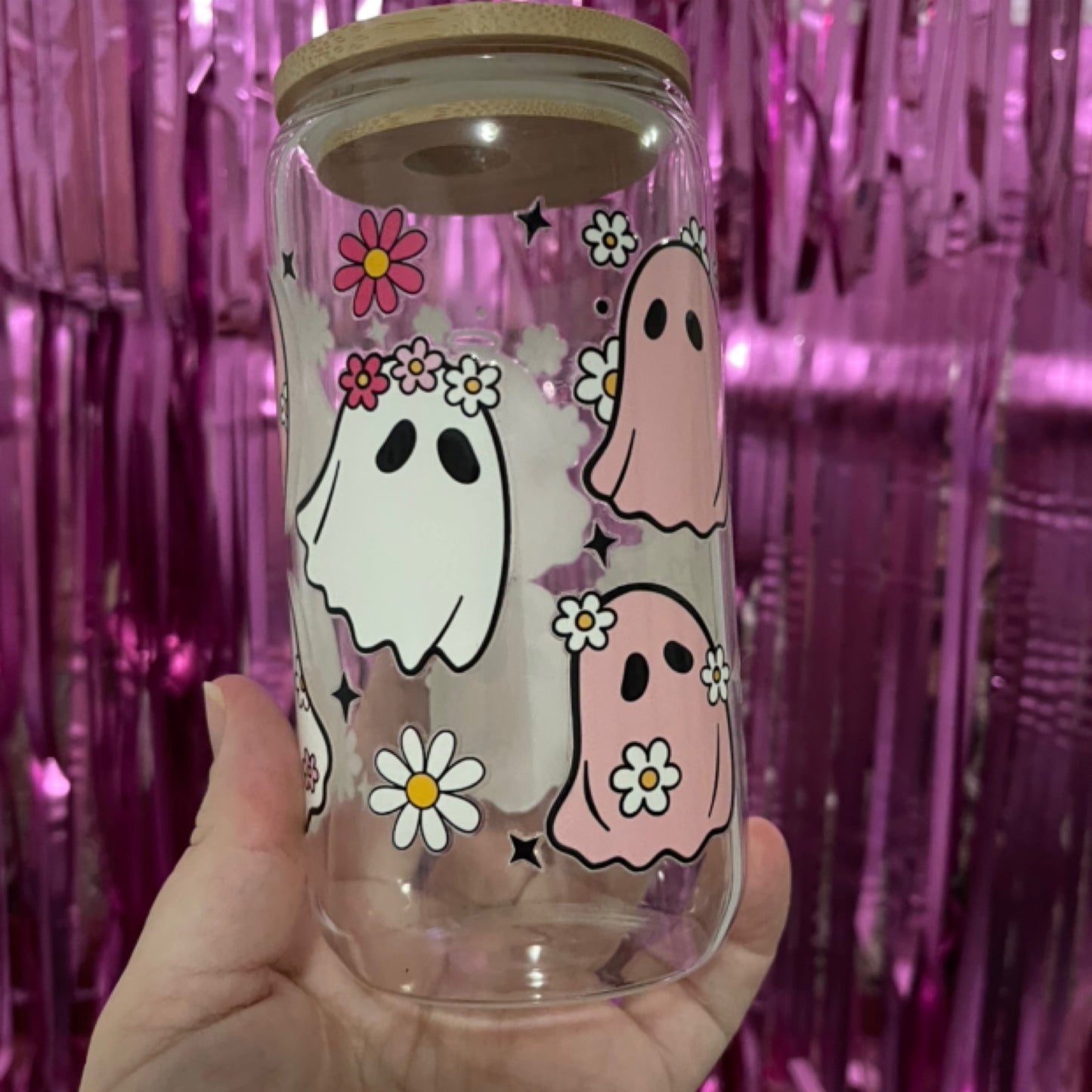 16oz Ghost Glass Tumbler