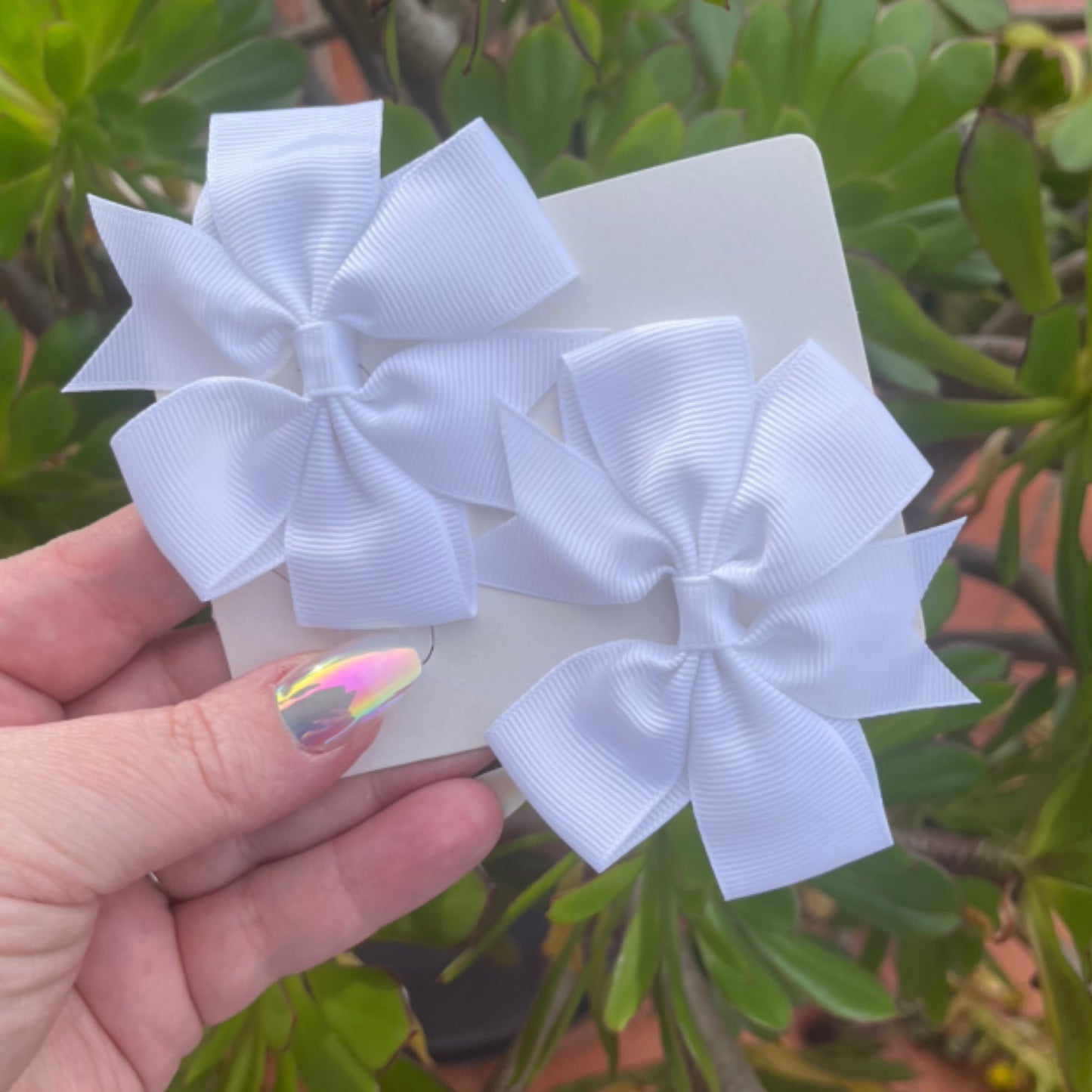 White Bows (Set of 2)