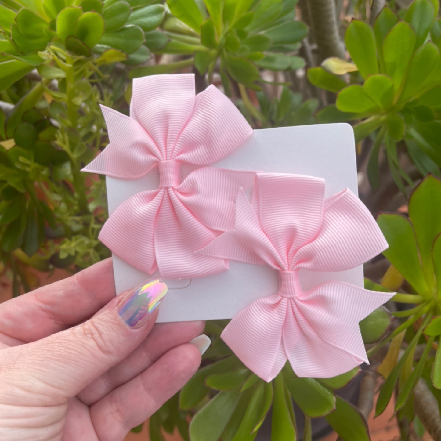 Light Pink Bows (Set of 2)