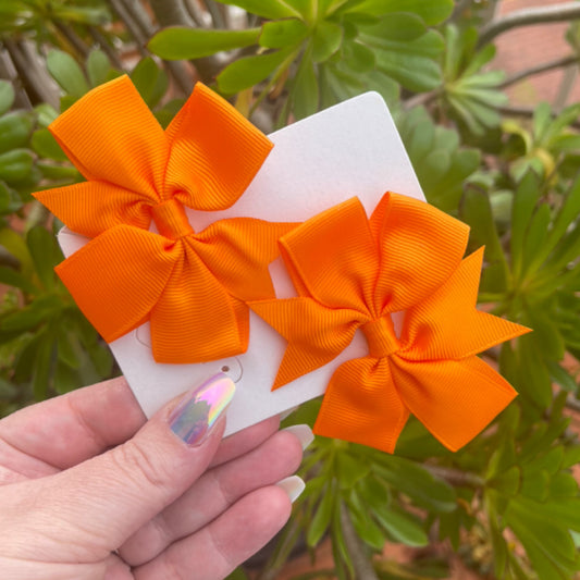 Orange Bows (Set of 2)