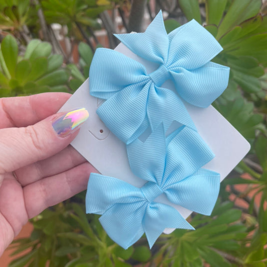 Light Blue Bows (Set of 2)