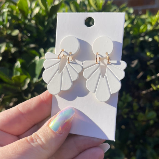 White Shell Dangles