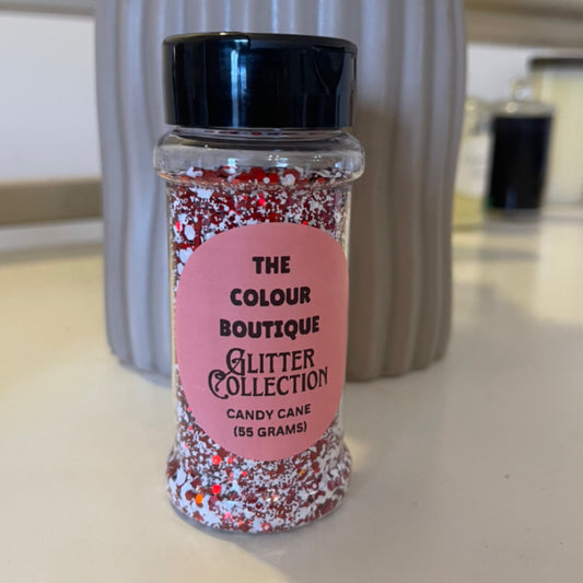 Candy Cane (Red and White) Glitter (55 grams) - Christmas Edition