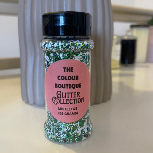 Mistletoe (Green and White) Glitter (55 grams) - Christmas Edition