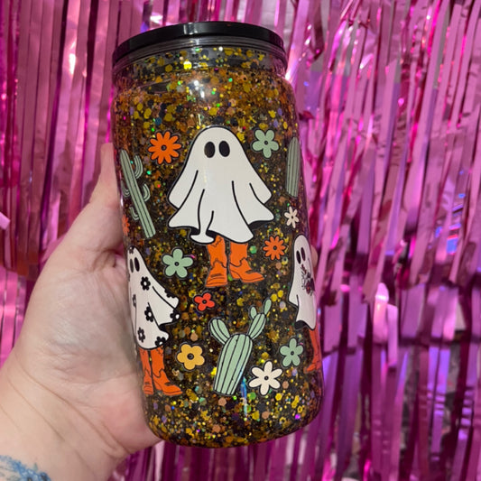 16oz Cowboy Ghosts Snowglobe