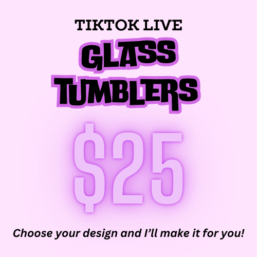 16oz Glass Tumblers (Live Special)