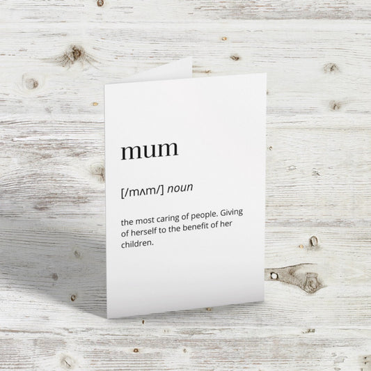 Mum Definition Card